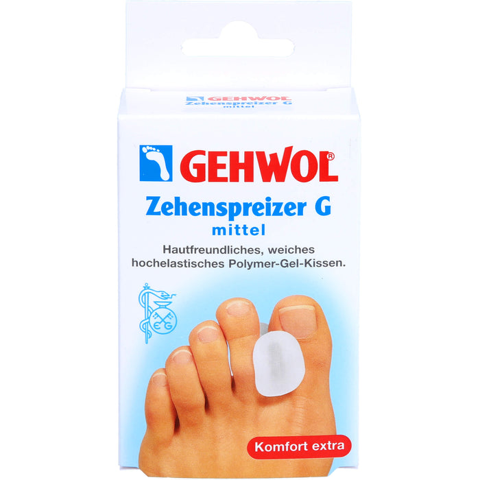 GEHWOL Zehenspreizer G mittel hochelastisches Polymer-Gel-Kissen, 3 pc Pansement