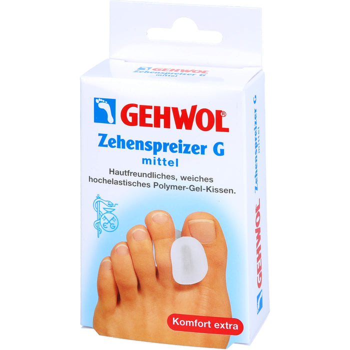 GEHWOL Zehenspreizer G mittel hochelastisches Polymer-Gel-Kissen, 3 pc Pansement