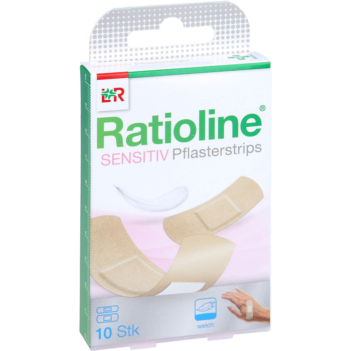 Ratioline sensitive Pflasterstrips 2 Größen, 10 pc Pansement