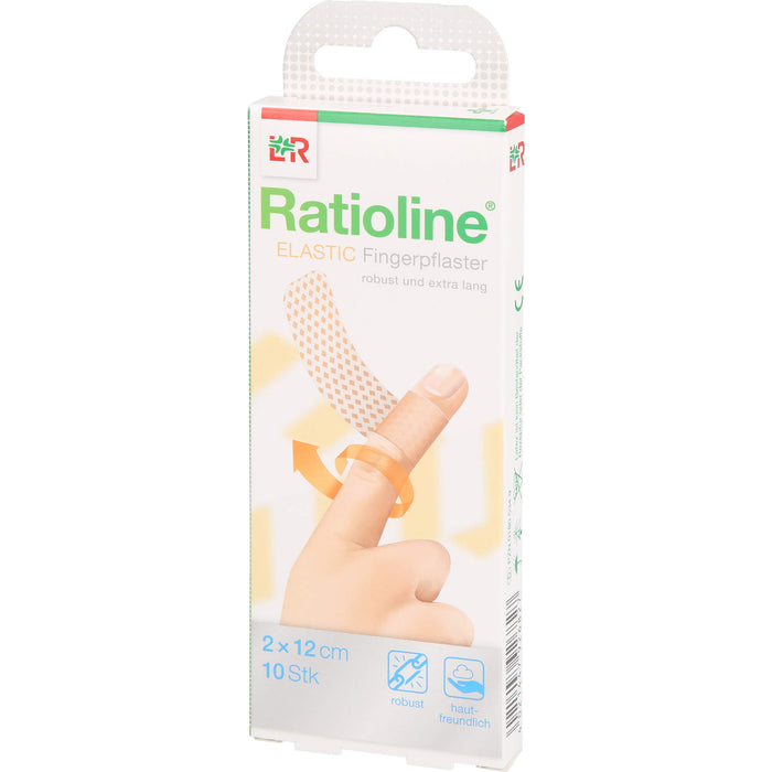 Ratioline elastic  2 x 12cm Fingerverband, 10 St. Wundauflagen