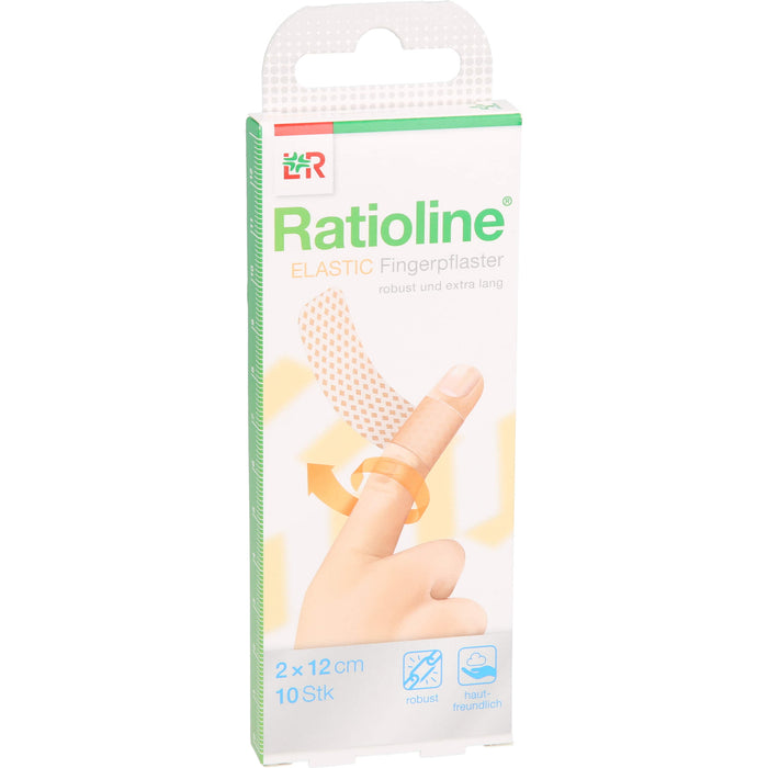 Ratioline elastic  2 x 12cm Fingerverband, 10 pc Pansements