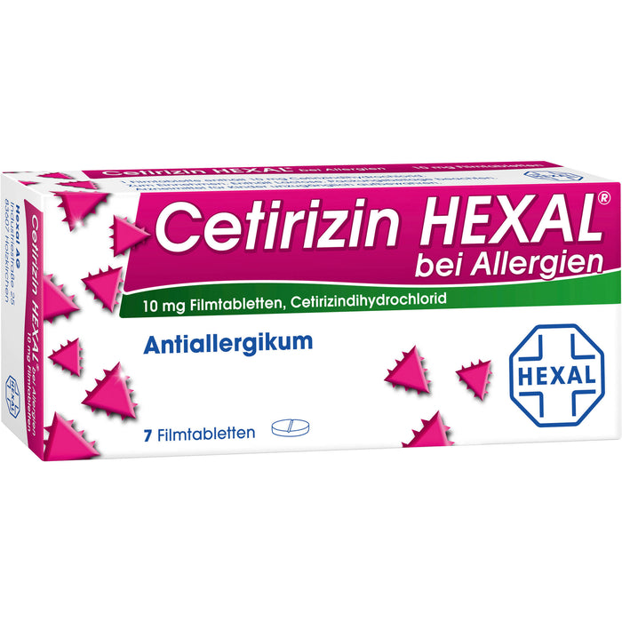 Cetirizin HEXAL Tabletten bei Allergien, 7 St. Tabletten