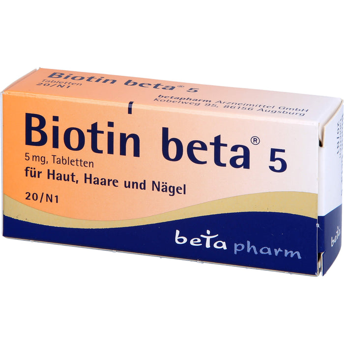 Biotin beta 5 Tabletten, 20 pcs. Tablets