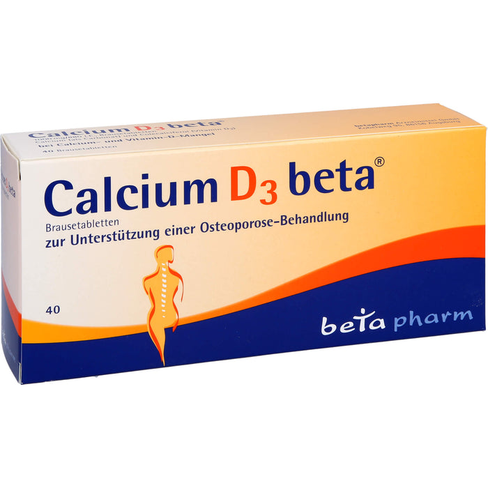 Calcium D3 beta Brausetabletten, 40 St. Tabletten