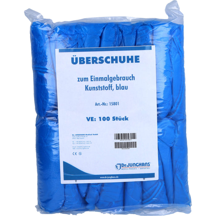 UEBERSCHUH EINMAL KUNSTSTOFF BLAU, 100 St