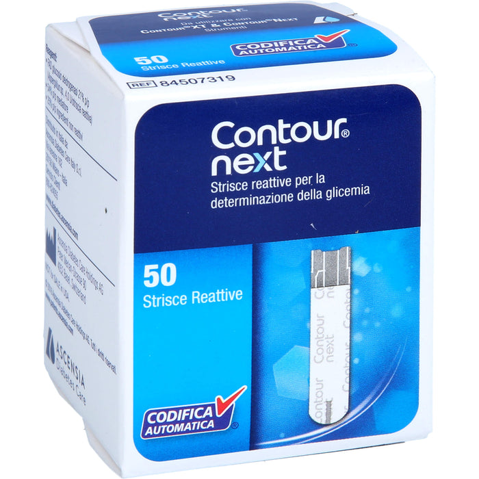 Contour Next axicorp Sensoren Teststreifen, 50 pc Bandelettes réactives