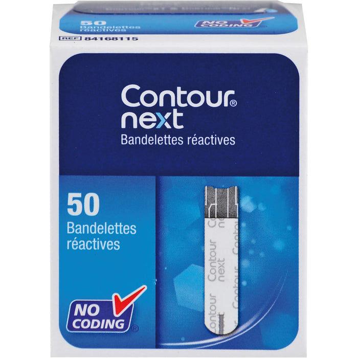 Contour Next axicorp Sensoren Teststreifen, 50 pc Bandelettes réactives