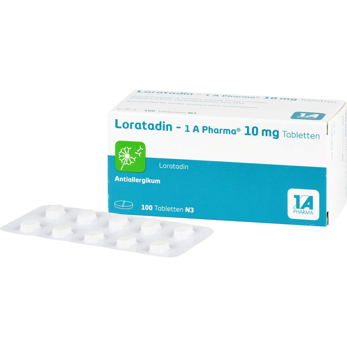 Loratadin - 1 A Pharma, 10 mg Tabletten, 100 pc Tablettes