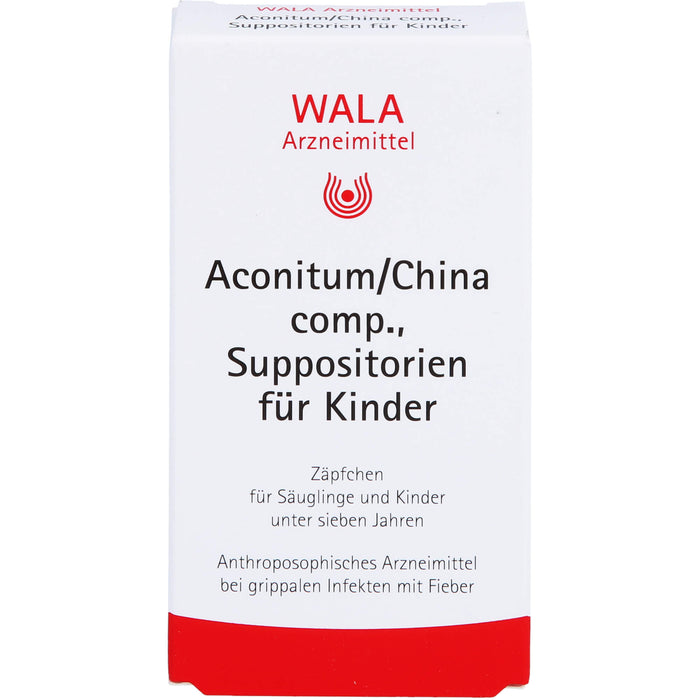 WALA Aconitum/China comp., Suppositorien für Kinder, 10 pcs. Suppositories