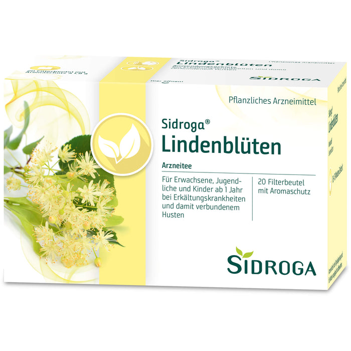 Sidroga Lindenblüten Arzneitee mit Aromaschutz, 20 St. Beutel