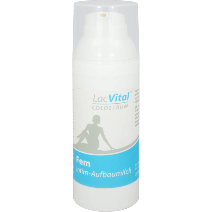 LacVital Colostrum Fem Intim-Aufbaumilch regeneriert und beruhigt gereizte Schleimhaut und wirkt vorbeugend gegen vaginale Infekte, 50 ml Crème