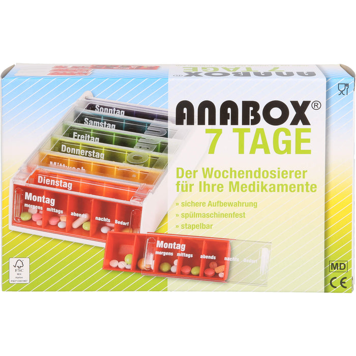 ANABOX 7 Tage Regenbogen, 1 pc petite boîte