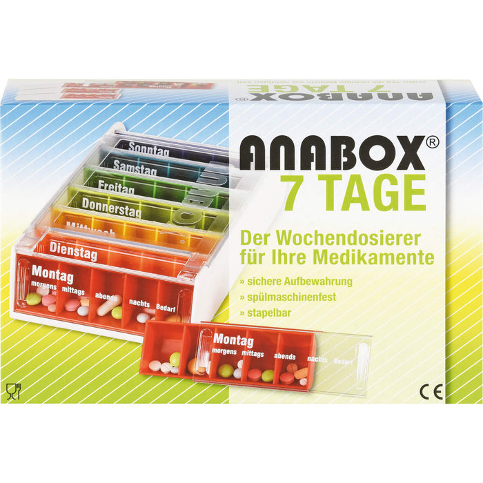 ANABOX 7 Tage Regenbogen, 1 St. Dosette