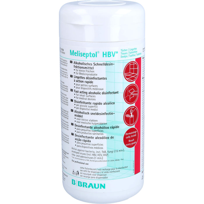 B. BRAUN Meliseptol HBV-Tücher zur Flächendesinfektion, 100 pcs. Cloths