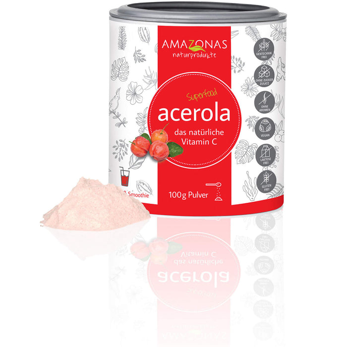 AMAZONAS Acerola Pulver, 100 g Powder