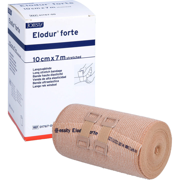 Elodur forte 10 cm x 7 m Langzugbinde zur Verwendung als Stütz- und Entlastungsverband, 1 pc Bandage