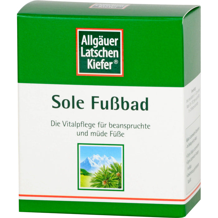 Allgäuer Latschenkiefer Sole Fußbad, 10 pcs. Sachets