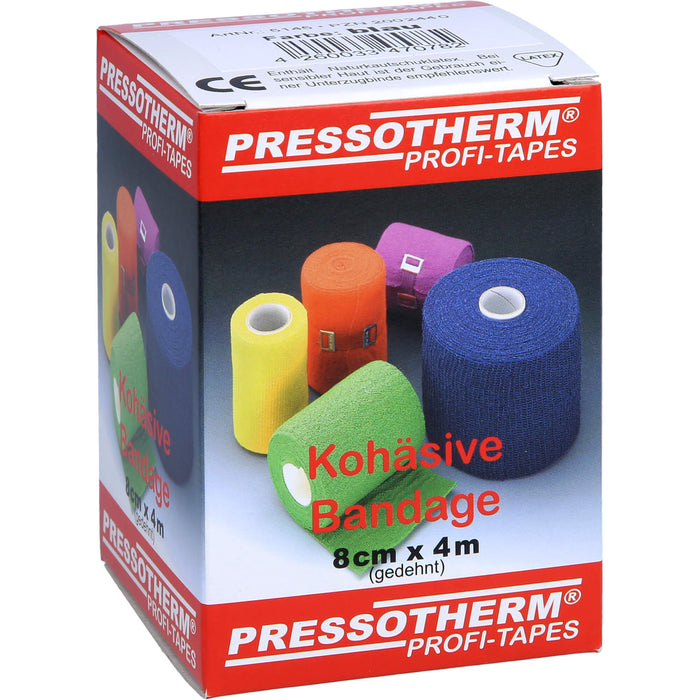 Pressotherm Kohäsive Bandage 8cmx4m blau, 1 St BIN