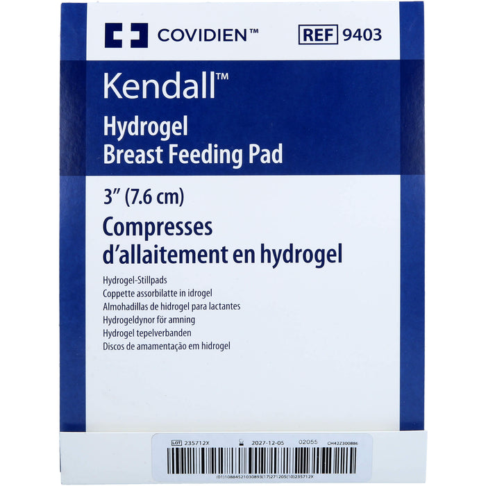 COVIDIEN Kendall Hydrogel-Stillpads unterstützt die Heilung gereizter Nippel, 2 pc Dépôts