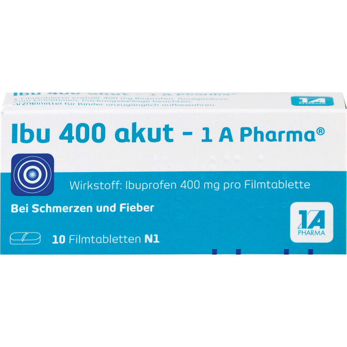 Ibu 400 akut - 1 A Pharma Filmtabletten, 10 pc Tablettes