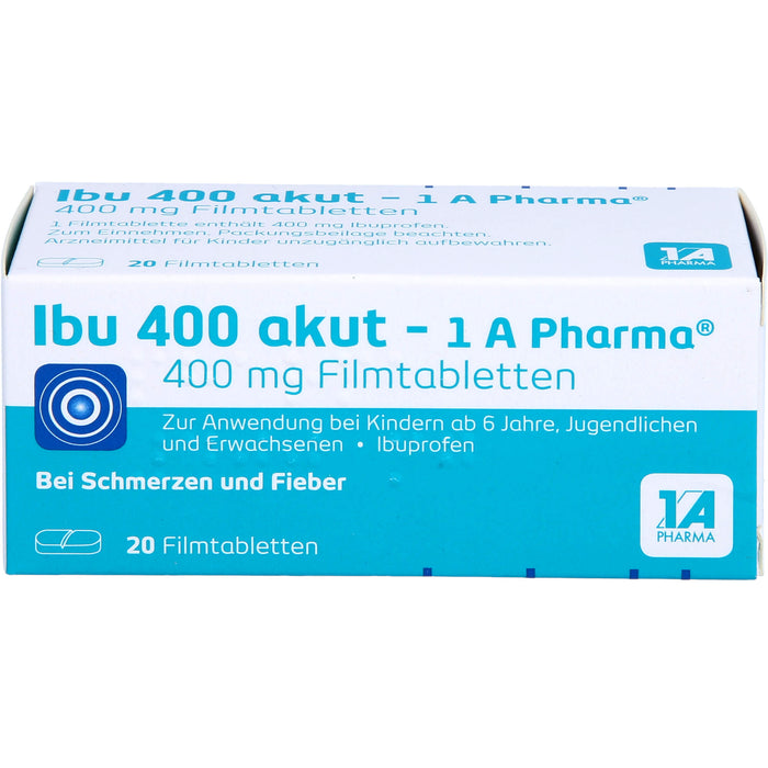 Ibu 400 akut - 1 A Pharma Filmtabletten, 20 pc Tablettes