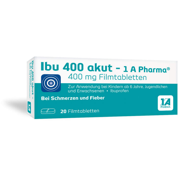 Ibu 400 akut - 1 A Pharma Filmtabletten, 20 pc Tablettes