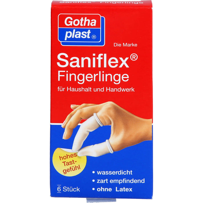 Gothaplast Saniflex Fingerlinge wasserdicht, 6 pc Doigtiers