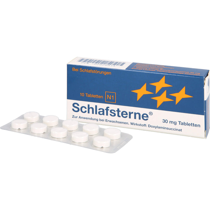 Schlafsterne 30 mg Tabletten bei Schlafstörungen, 10 pcs. Tablets