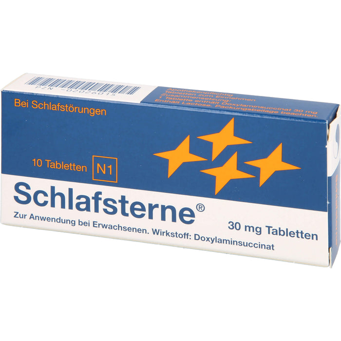 Schlafsterne 30 mg Tabletten bei Schlafstörungen, 10 pcs. Tablets