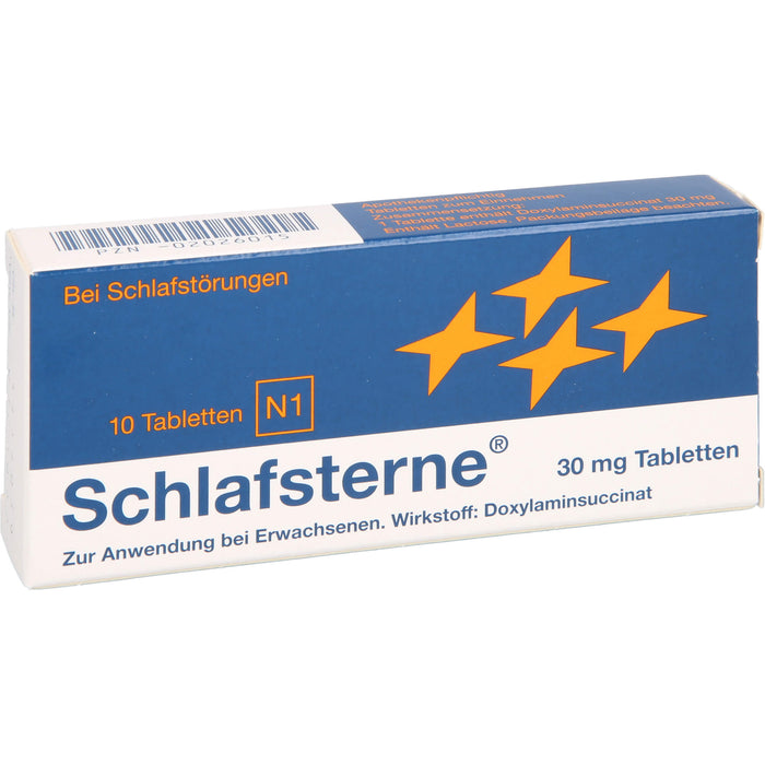 Schlafsterne 30 mg Tabletten bei Schlafstörungen, 10 pcs. Tablets