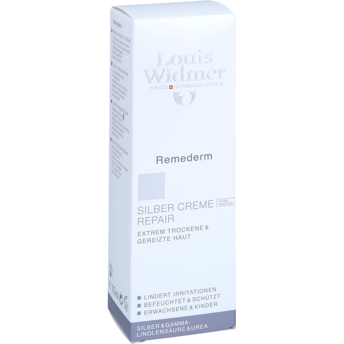 Louis Widmer Remederm Silber Creme Repair Hautcreme, 75 ml Cream