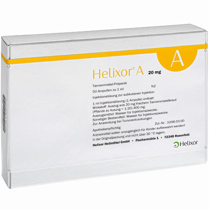 Helixor A 20 mg, 50 pcs. Ampoules