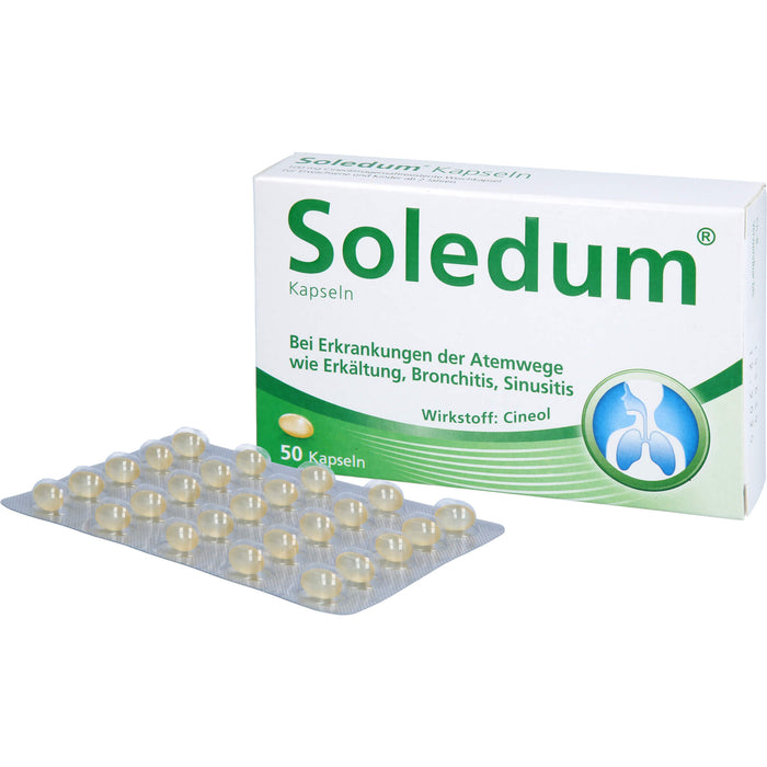 Soledum Kapseln bei Erkrankungen der Atemwege, 50 pcs. Capsules