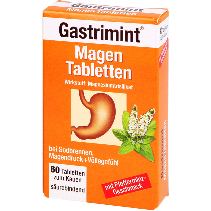 Bad Heilbrunner Gastrimint Magen-Tabletten zum Kauen, 60 pc Tablettes