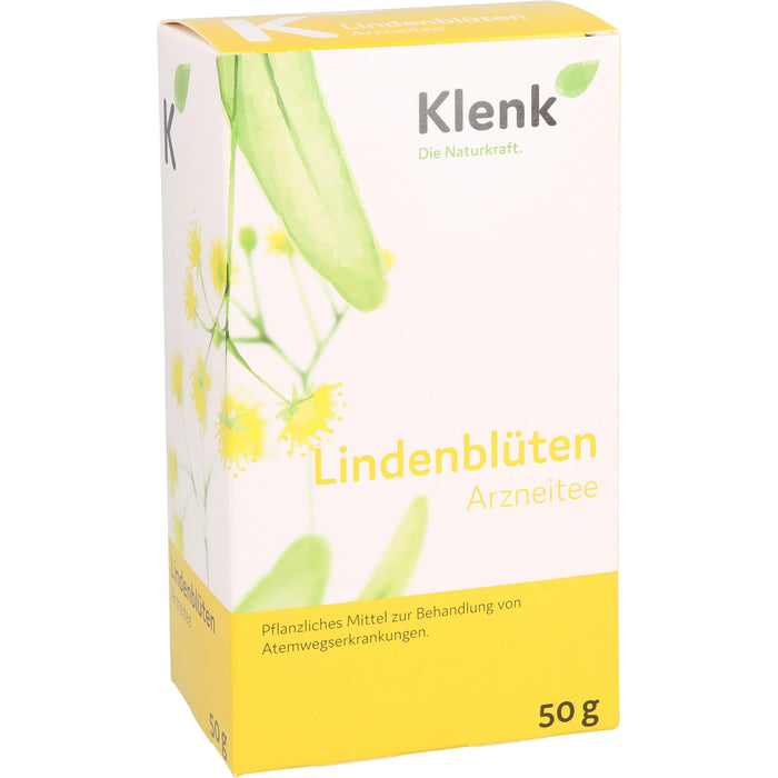 Klenk Lindenblüten bei Erkältungskrankheiten und gegen Reizhusten, 50 g Tee