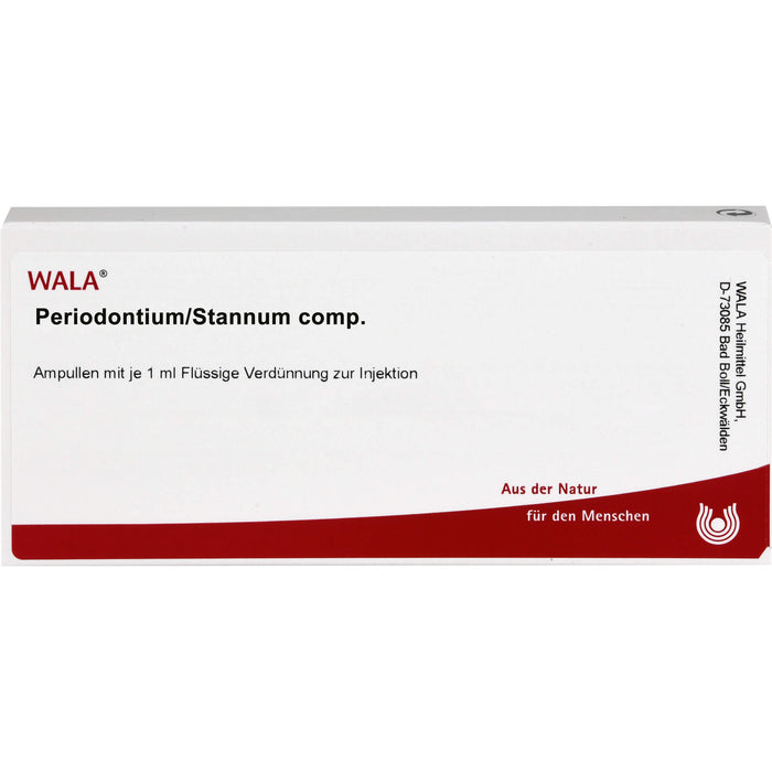 WALA Periodontium/Stannum comp. flüssige Verdünnung, 10 pcs. Ampoules