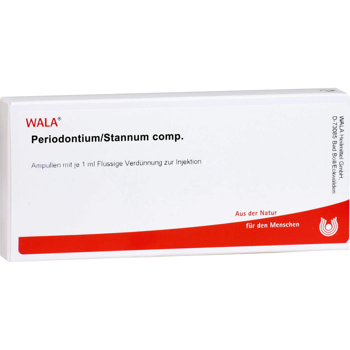 WALA Periodontium/Stannum comp. flüssige Verdünnung, 10 pcs. Ampoules