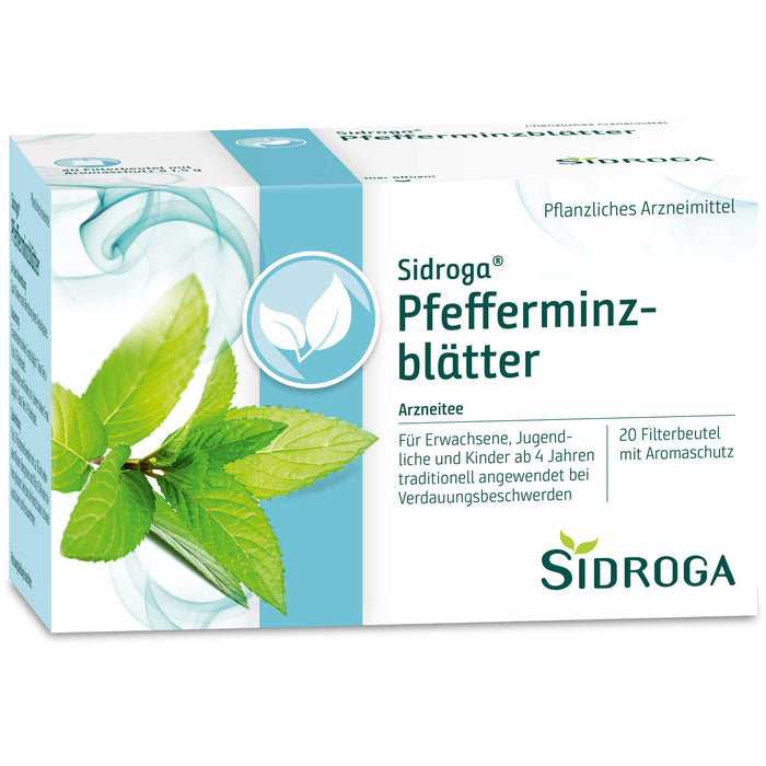 Sidroga Pfefferminzblätter Arzneitee, 20 pc Sac filtrant