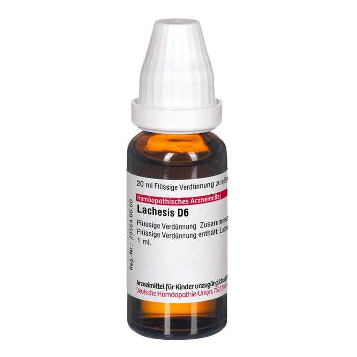 DHU Lachesis D6 Dilution, 20 ml Lösung