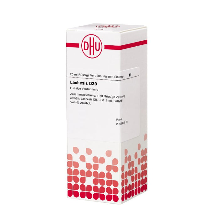 DHU Lachesis D30 Dilution, 20 ml Lösung