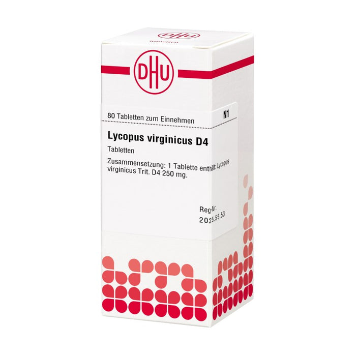 DHU Lycopus virginicus D4 Tabletten, 80 St. Tabletten