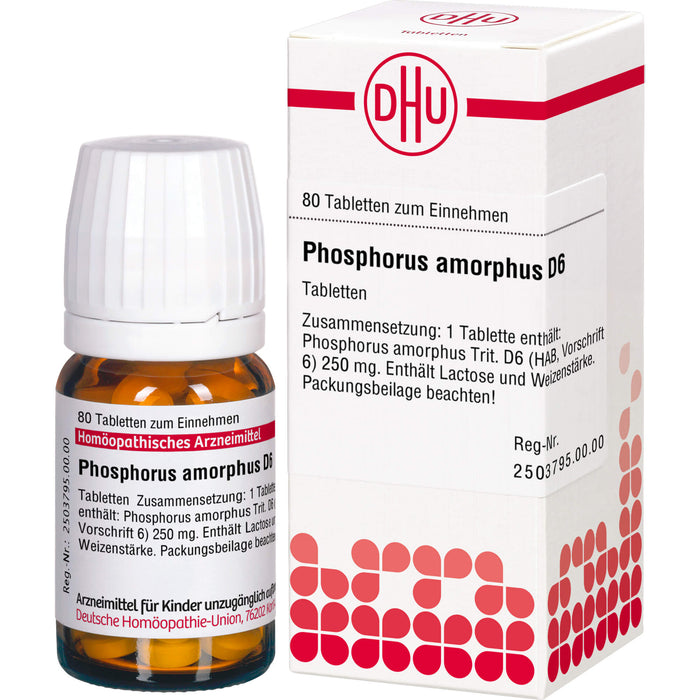 Phosphorus amorphus D6 DHU Tabletten, 80 St. Tabletten