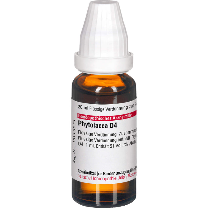 DHU Phytolacca D4 Dilution, 20 ml Lösung