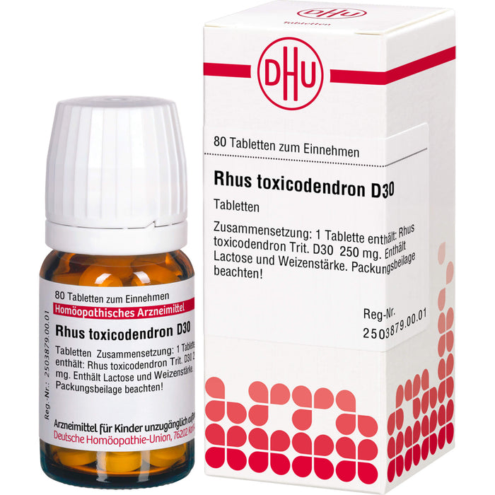 DHU Rhus toxicodendron D30 Tabletten, 80 St. Tabletten