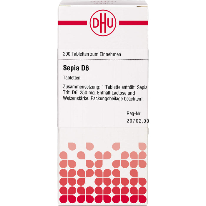 DHU Sepia D6 Tabletten, 200 St. Tabletten