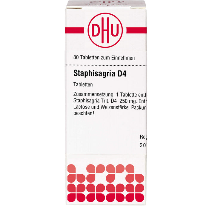 DHU Staphisagria D4 Tabletten, 80 pcs. Tablets