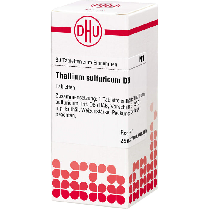 DHU Thallium sulfuricum D6 Tabletten, 80 St. Tabletten