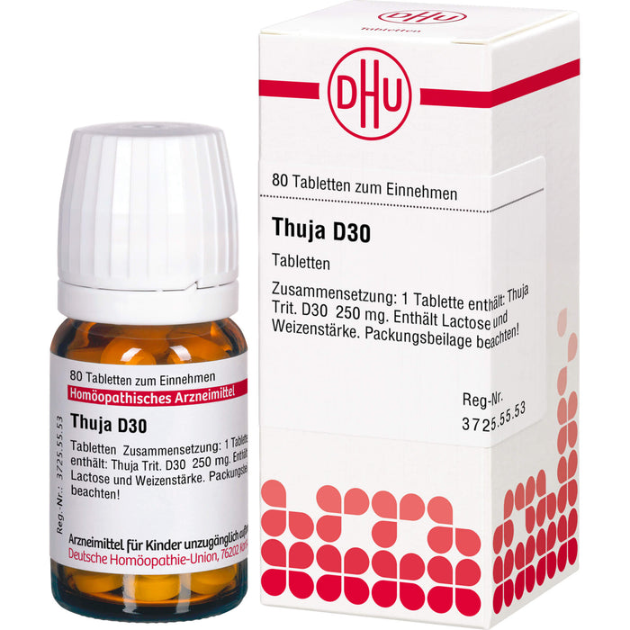 DHU Thuja D30 Tabletten, 80 pc Tablettes