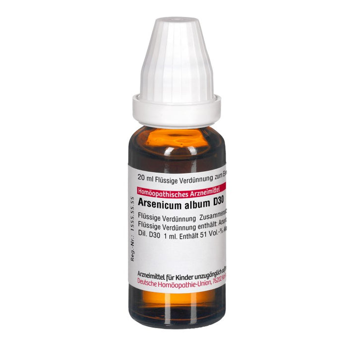 DHU Arsenicum album D30 Dilution, 20 ml Lösung