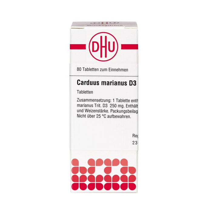 DHU Carduus marianus D3 Tabletten, 80 pc Tablettes